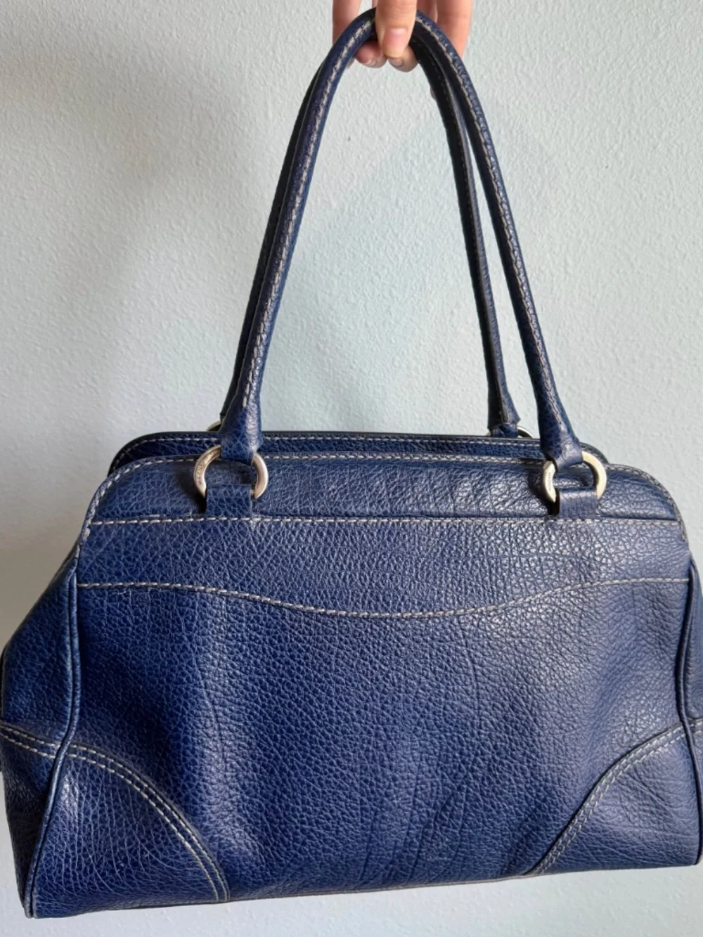 Hogan Satchel Bag Navy Blue